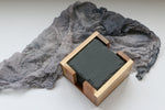 Leisteen Onderzetters voor glazen – Incl. Coating – Glasonderzetter – Acacia Hout Houder – Gesleten steenvorm