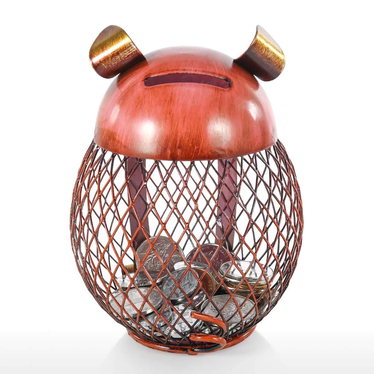 Spaarpot kind jongen - meisje – Volwassenen houten spaarvarken – 15 cm – Uniek - Handgemaakt Varkentje