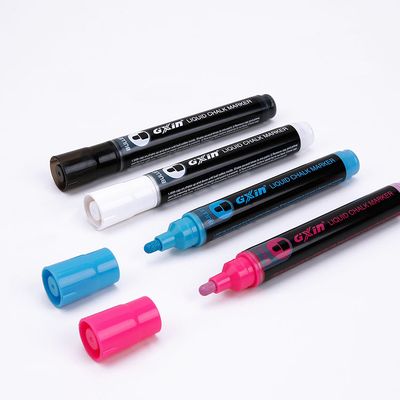 8 Krijtstiften - Krijtmarkers - Kleurstiften & Markers voor ramen / porselein/glas - 6mm reversible tip - Waterbasis Chalkola - High grade 2