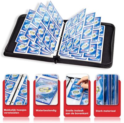 Verzamelmap - 900 Kaarten - 100 Pagina’s map - 9 Pocket / vakken - A4 Formaat - Box - Binder - Draak 2