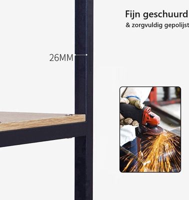 Wasmachine Rek - 3 laags - Robuust - Vocthbestendig - 69 x 60 x 177 cm - Zwart 5