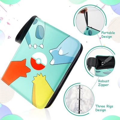 Verzamelmap - 900 Kaarten - 50 Pagina’s map - 9 Pocket / vakken - A4 Formaat - Box - Binder - 4- Blauw