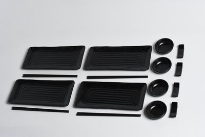 Sushi Servies 4 personen - 100% Melamine - Complete set - Sushi Kit - Incl. Sushi Stokjes 2