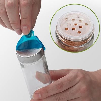 Kruidenrek staand – kruidenrek draaibaar – rek met 20 kruidenpotjes rond – kruiden organizer – Incl. 48 labels - Zwart 5